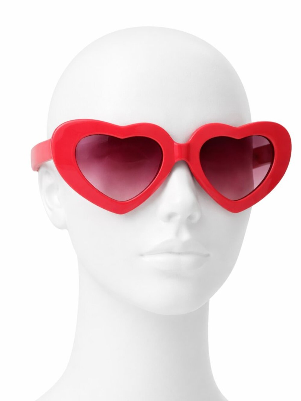 Red Heart-Shaped Women's Sunglasses